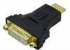 Adapture Female DVI Video to Male HDMI black (OEM)